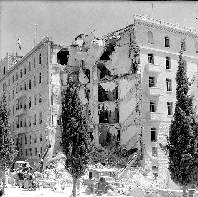 King David Hotel bombing, Jerusalem, 22 July 1946